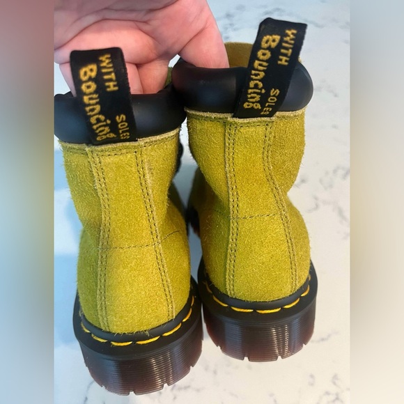 Dr.Martens  Men’s SZ.12 Ben Suede In Moss Green Boots Lace Up New - Picture 8 of 15